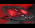 Rampage AD-RC4 Podstawka chłodząca pod laptop gaming czarna LED regulowana Rampage AD-RC4 Podstawka chłodząca pod laptop gaming czarna LED regulowana