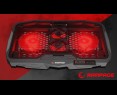 Rampage AD-RC4 Podstawka chłodząca pod laptop gaming czarna LED regulowana Rampage AD-RC4 Podstawka chłodząca pod laptop gaming czarna LED regulowana