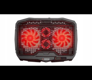 Rampage AD-RC4 Podstawka chłodząca pod laptop gaming czarna LED regulowana