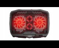 Rampage AD-RC4 Podstawka chłodząca pod laptop gaming czarna LED regulowana Rampage AD-RC4 Podstawka chłodząca pod laptop gaming czarna LED regulowana