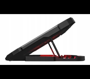 Rampage AD-RC4 Podstawka chłodząca pod laptop gaming czarna LED regulowana