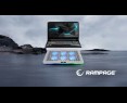 Rampage FREEZ Podstawka chłodząca laptopy 9-17 6 wentylatorów RGB srebrna Rampage FREEZ Podstawka chłodząca laptopy 9-17 6 wentylatorów RGB srebrna