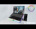 Rampage FREEZ Podstawka chłodząca laptopy 9-17 6 wentylatorów RGB srebrna Rampage FREEZ Podstawka chłodząca laptopy 9-17 6 wentylatorów RGB srebrna