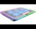 Rampage FREEZ Podstawka chłodząca laptopy 9-17 6 wentylatorów RGB srebrna Rampage FREEZ Podstawka chłodząca laptopy 9-17 6 wentylatorów RGB srebrna
