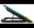 Rampage FREEZ Podstawka chłodząca laptopy 9-17 6 wentylatorów RGB srebrna Rampage FREEZ Podstawka chłodząca laptopy 9-17 6 wentylatorów RGB srebrna