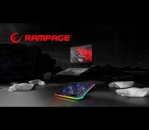 Rampage METAFOR Podkładka chłodząca pod laptopa 10 19 cali RGB USB cicha