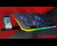 Rampage METAFOR Podkładka chłodząca pod laptopa 10 19 cali RGB USB cicha Rampage METAFOR Podkładka chłodząca pod laptopa 10 19 cali RGB USB cicha