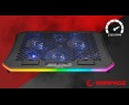 Rampage METAFOR Podkładka chłodząca pod laptopa 10 19 cali RGB USB cicha Rampage METAFOR Podkładka chłodząca pod laptopa 10 19 cali RGB USB cicha