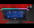 Rampage METAFOR Podkładka chłodząca pod laptopa 10 19 cali RGB USB cicha Rampage METAFOR Podkładka chłodząca pod laptopa 10 19 cali RGB USB cicha