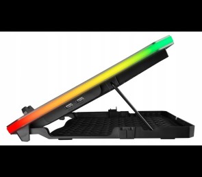 Rampage METAFOR Podkładka chłodząca pod laptopa 10 19 cali RGB USB cicha