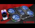 Rampage PROTE R6 Podstawka chłodząca laptop 10-17 RGB regulowana gamingowa Rampage PROTE R6 Podstawka chłodząca laptop 10-17 RGB regulowana gamingowa