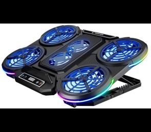 Rampage PROTE R6 Podstawka chłodząca laptop 10-17 RGB regulowana gamingowa