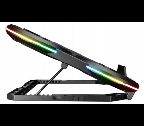 Rampage PROTE R6 Podstawka chłodząca laptop 10-17 RGB regulowana gamingowa