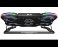 Rampage PROTE R6 Podstawka chłodząca laptop 10-17 RGB regulowana gamingowa Rampage PROTE R6 Podstawka chłodząca laptop 10-17 RGB regulowana gamingowa