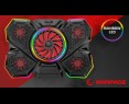 Rampage S47 CoolFlow podstawka chłodząca pod laptop 12-17 RGB regulowana