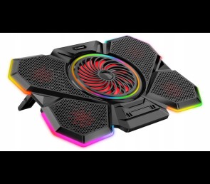Rampage S47 CoolFlow podstawka chłodząca pod laptop 12-17 RGB regulowana