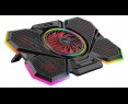 Rampage S47 CoolFlow podstawka chłodząca pod laptop 12-17 RGB regulowana