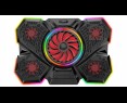 Rampage S47 CoolFlow podstawka chłodząca pod laptop 12-17 RGB regulowana