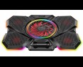 Rampage S47 CoolFlow podstawka chłodząca pod laptop 12-17 RGB regulowana