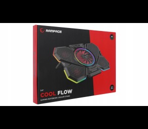 Rampage S47 CoolFlow podstawka chłodząca pod laptop 12-17 RGB regulowana