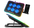Rampage S48 FREEZ Podstawka chłodząca pod laptop 9-17 RGB 6 wentylatorów Rampage S48 FREEZ Podstawka chłodząca pod laptop 9-17 RGB 6 wentylatorów