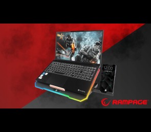 Rampage S48 FREEZ Podstawka chłodząca pod laptop 9-17 RGB 6 wentylatorów