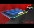 Rampage S48 FREEZ Podstawka chłodząca pod laptop 9-17 RGB 6 wentylatorów Rampage S48 FREEZ Podstawka chłodząca pod laptop 9-17 RGB 6 wentylatorów