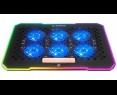 Rampage S48 FREEZ Podstawka chłodząca pod laptop 9-17 RGB 6 wentylatorów Rampage S48 FREEZ Podstawka chłodząca pod laptop 9-17 RGB 6 wentylatorów