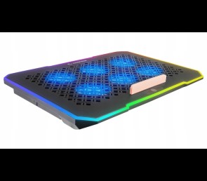 Rampage S48 FREEZ Podstawka chłodząca pod laptop 9-17 RGB 6 wentylatorów