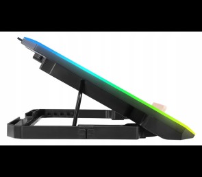 Rampage S48 FREEZ Podstawka chłodząca pod laptop 9-17 RGB 6 wentylatorów