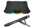 Rampage Showy AD-RC8 podstawka chłodząca pod laptop 10-17 RGB regulowana