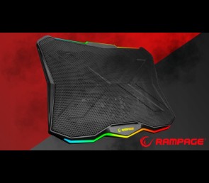 Rampage Showy AD-RC8 podstawka chłodząca pod laptop 10-17 RGB regulowana