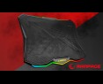 Rampage Showy AD-RC8 podstawka chłodząca pod laptop 10-17 RGB regulowana