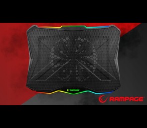 Rampage Showy AD-RC8 podstawka chłodząca pod laptop 10-17 RGB regulowana