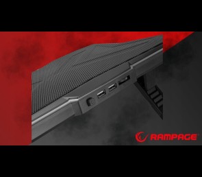 Rampage Showy AD-RC8 podstawka chłodząca pod laptop 10-17 RGB regulowana