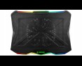 Rampage Showy AD-RC8 podstawka chłodząca pod laptop 10-17 RGB regulowana