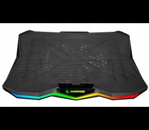 Rampage Showy AD-RC8 podstawka chłodząca pod laptop 10-17 RGB regulowana