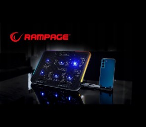 Rampage Sixpower R9 podstawka chłodząca pod laptop 15 cali RGB regulowana