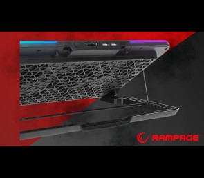 Rampage Sixpower R9 podstawka chłodząca pod laptop 15 cali RGB regulowana