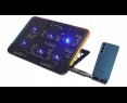 Rampage Sixpower R9 podstawka chłodząca pod laptop 15 cali RGB regulowana Rampage Sixpower R9 podstawka chłodząca pod laptop 15 cali RGB regulowana