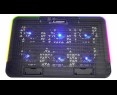 Rampage Sixpower R9 podstawka chłodząca pod laptop 15 cali RGB regulowana Rampage Sixpower R9 podstawka chłodząca pod laptop 15 cali RGB regulowana