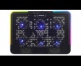 Rampage Sixpower R9 podstawka chłodząca pod laptop 15 cali RGB regulowana Rampage Sixpower R9 podstawka chłodząca pod laptop 15 cali RGB regulowana