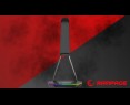 Rampage Tower T14 Stojak na słuchawki gaming RGB hub 2x USB stabilny czarny Rampage Tower T14 Stojak na słuchawki gaming RGB hub 2x USB stabilny czarny