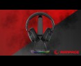 Rampage Tower T14 Stojak na słuchawki gaming RGB hub 2x USB stabilny czarny Rampage Tower T14 Stojak na słuchawki gaming RGB hub 2x USB stabilny czarny