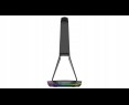 Rampage Tower T14 Stojak na słuchawki gaming RGB hub 2x USB stabilny czarny Rampage Tower T14 Stojak na słuchawki gaming RGB hub 2x USB stabilny czarny