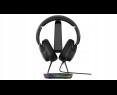 Rampage Tower T14 Stojak na słuchawki gaming RGB hub 2x USB stabilny czarny Rampage Tower T14 Stojak na słuchawki gaming RGB hub 2x USB stabilny czarny