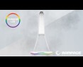 Rampage Tower T14 stojak na słuchawki gamingowy RGB hub 2x USB biały