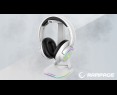 Rampage Tower T14 stojak na słuchawki gamingowy RGB hub 2x USB biały