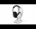 Rampage Tower T14 stojak na słuchawki gamingowy RGB hub 2x USB biały