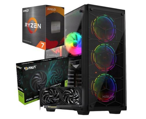 BSG Raptor V12 AMD Ryzen 7 NVIDIA GeForce RTX 4060 64GB DDR4 512GB SSD Windows 11 Pro